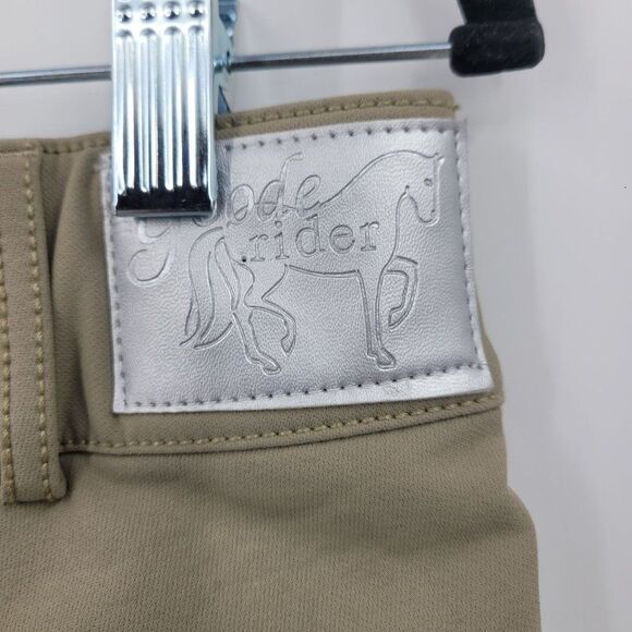 Goode Rider Womens Tan Breeches Knee Patch Equestrian Riding Pants Sz 30R - Picture 4 of 14